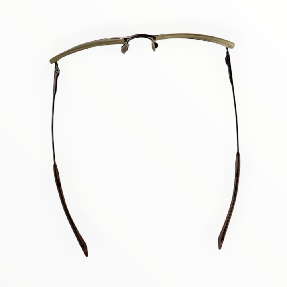 Vintage Gucci GG 1664 624 Purple Metallic Half-Rim Eyeglasses Frame 53-19-135 - Picture 7 of 10